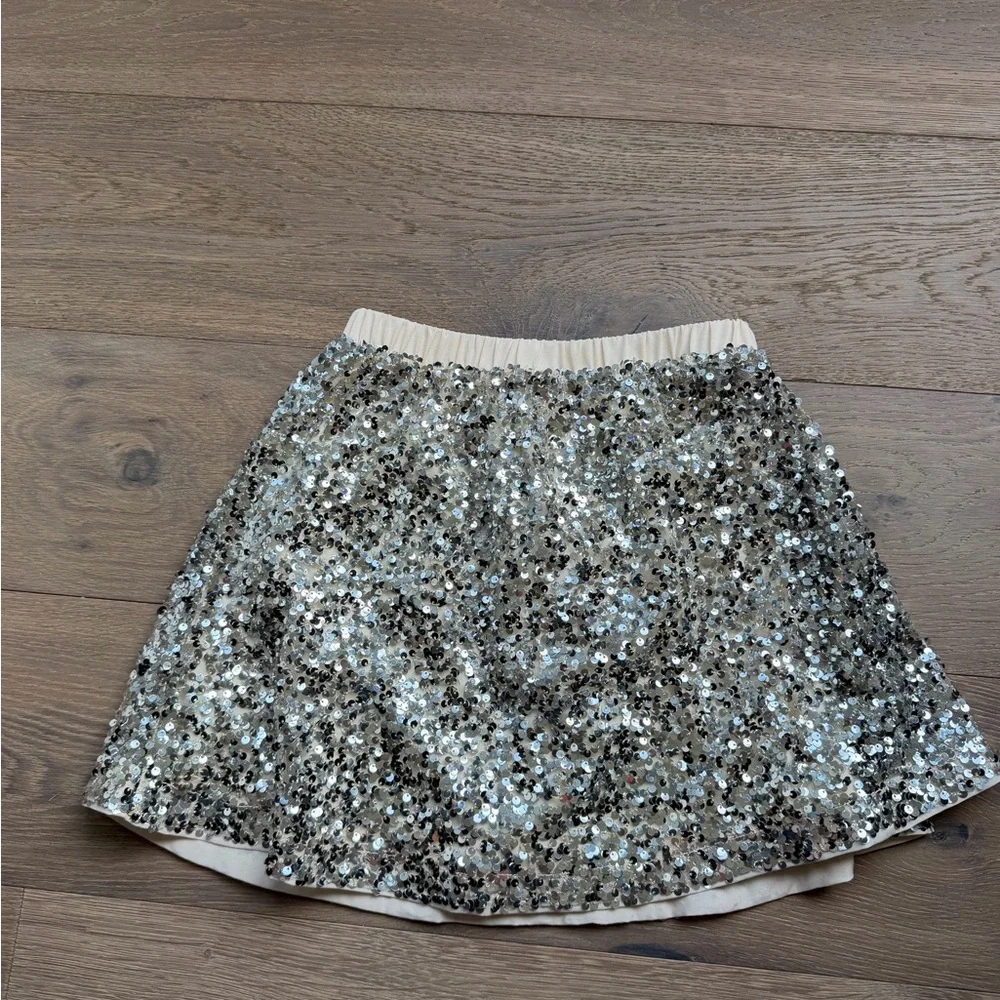 Crewcuts girls sequin skirt size medium
